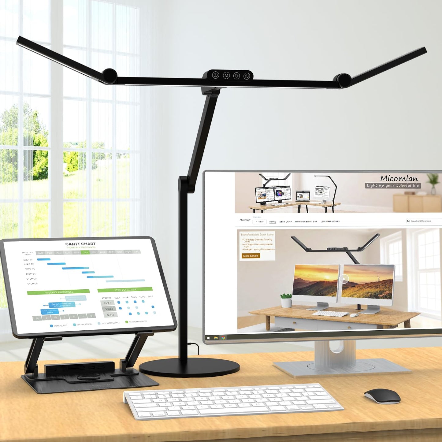 Micomlan Desk Lamp with Base