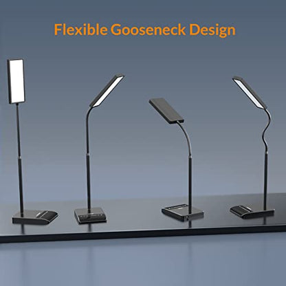 LED Desk Lamp with Adjustable Gooseneck Lighting