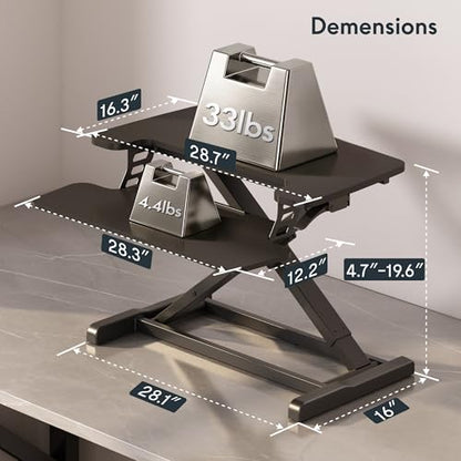 Height Adjustable Standing Desk Converter