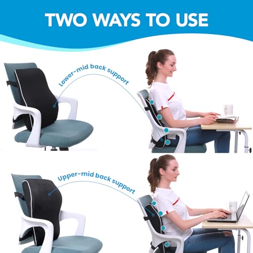 Ergonomic Lumbar Support Pillow with Adjustable Straps