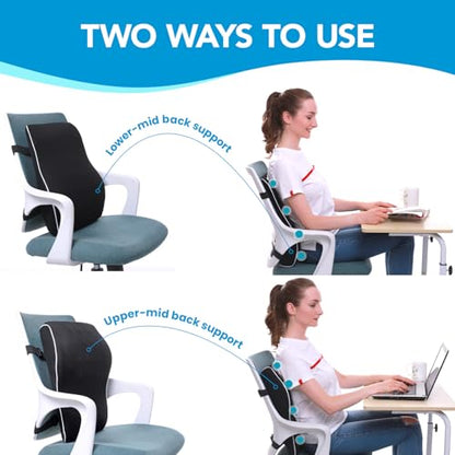 Ergonomic Lumbar Support Pillow with Adjustable Straps