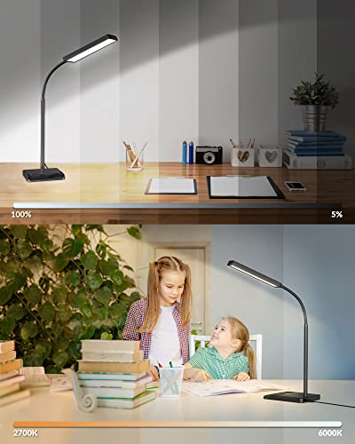 LED Desk Lamp with Adjustable Gooseneck Lighting