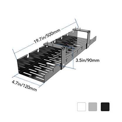 Under Desk Cable Management Tray for Home Office