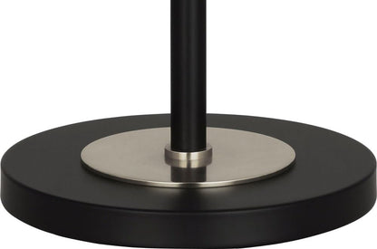 Modern Table Lamp with Matte Black and Nickel Finish