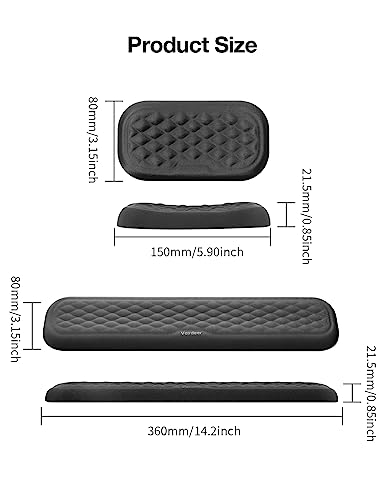 Ergonomic Keyboard and Mouse Wrist Rest Pad