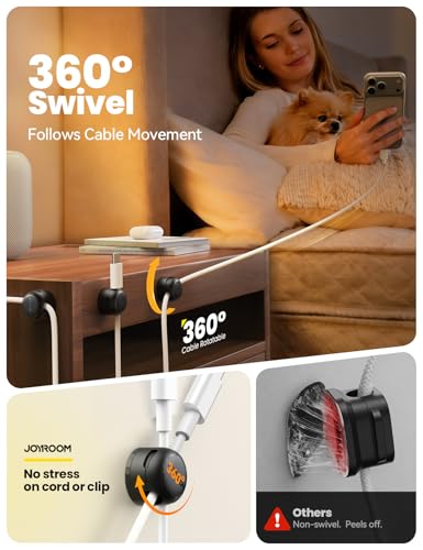 Magnetic Cable Clips for Desk Cable Management