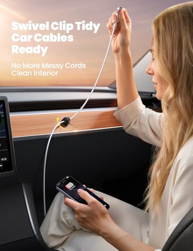 Magnetic Cable Clips for Desk Cable Management
