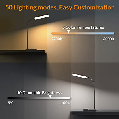 LED Desk Lamp with Adjustable Gooseneck Lighting