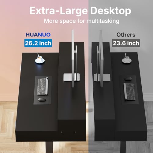 Electric Standing Desk with Drawers and Keyboard Tray