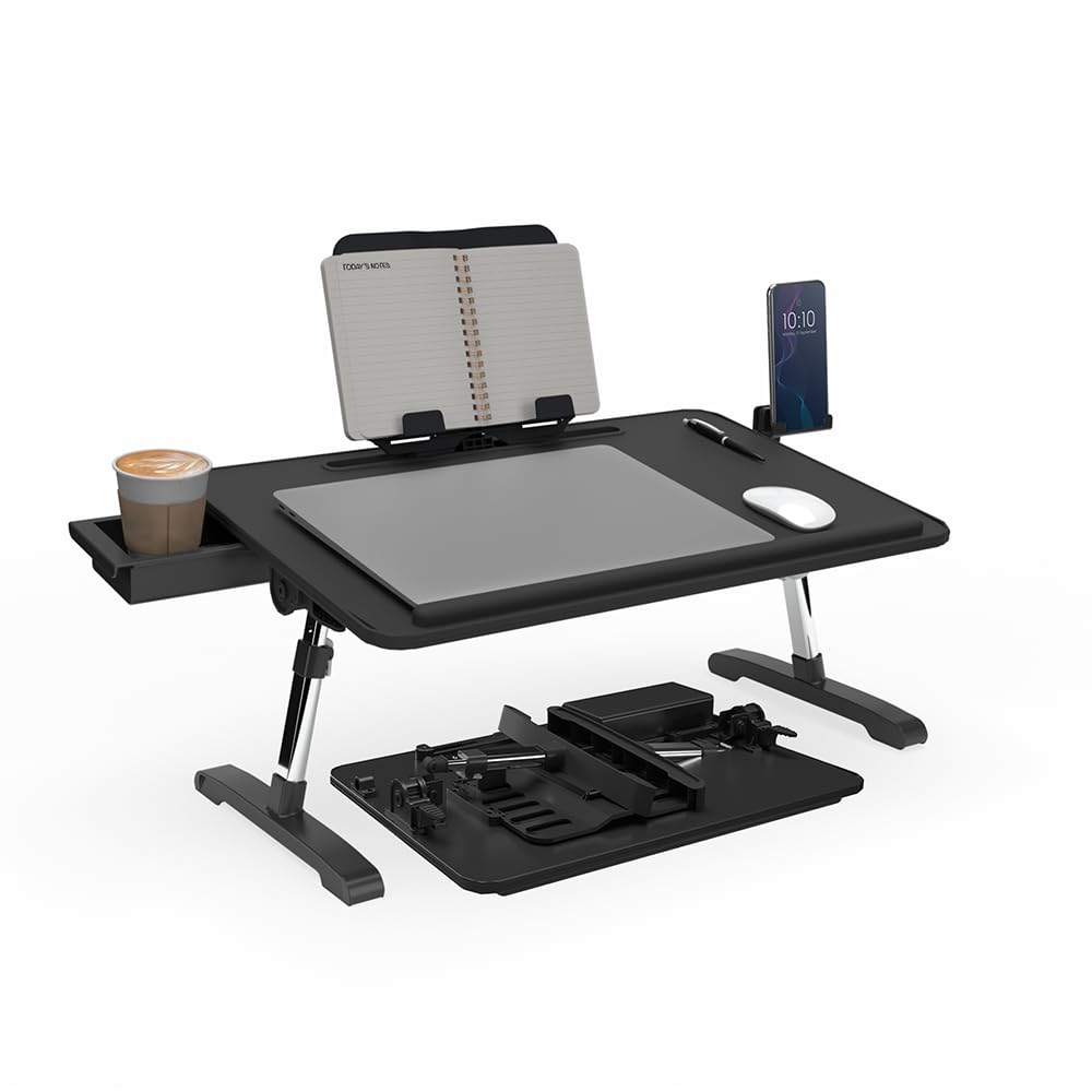 Adjustable Portable Workstation with Tilt Lap Desk