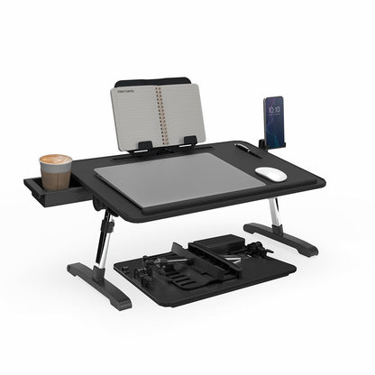 Adjustable Portable Workstation with Tilt Lap Desk