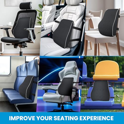 Ergonomic Lumbar Support Pillow with Adjustable Straps
