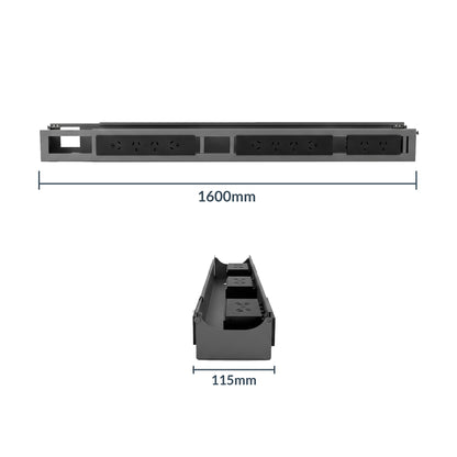 Desky Integrated Cable & Power Channel