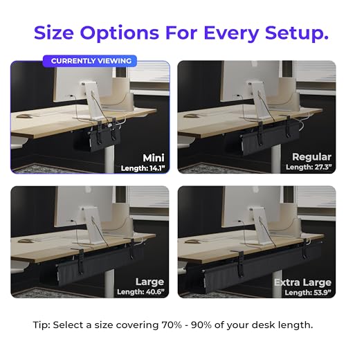 Fabric Under Desk Cable Management Tray Organizer