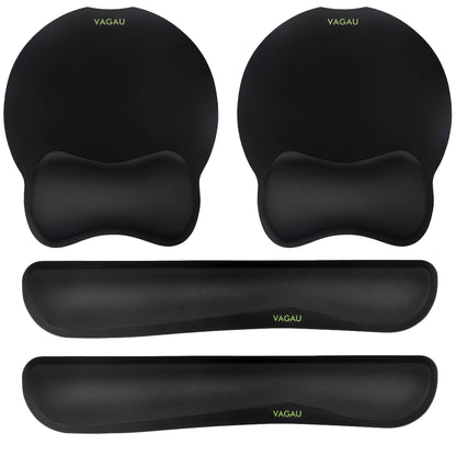 Ergonomic Keyboard and Mouse Wrist Rest Set