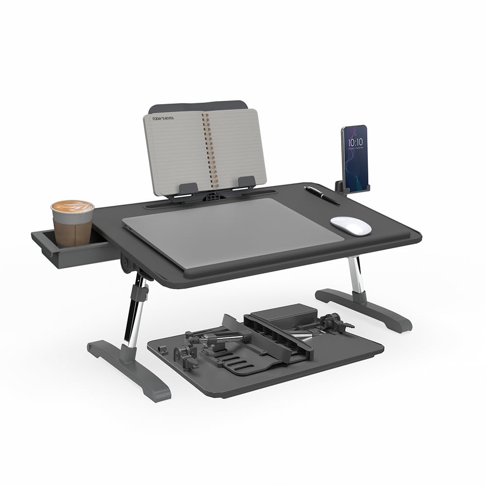 Adjustable Portable Workstation with Tilt Lap Desk