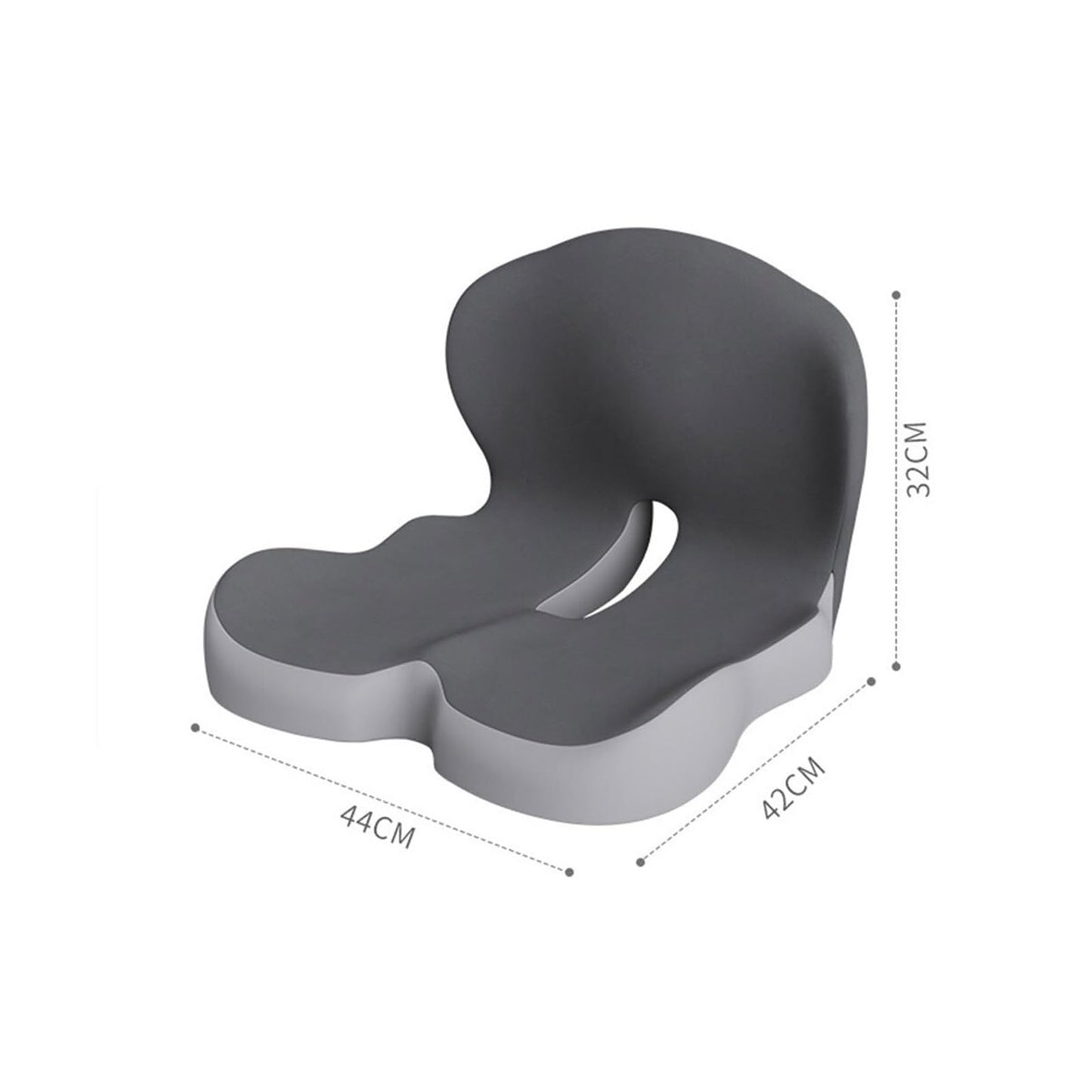 L-Shaped Memory Foam Seat Cushion with Lumbar Support