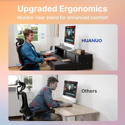 Electric Standing Desk with Drawers and Keyboard Tray