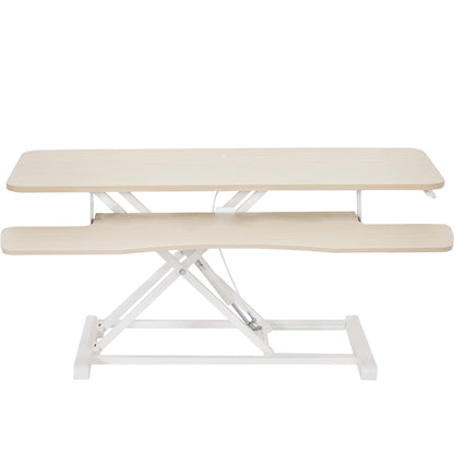 Height Adjustable Desk Converter with Dual Monitor Stand