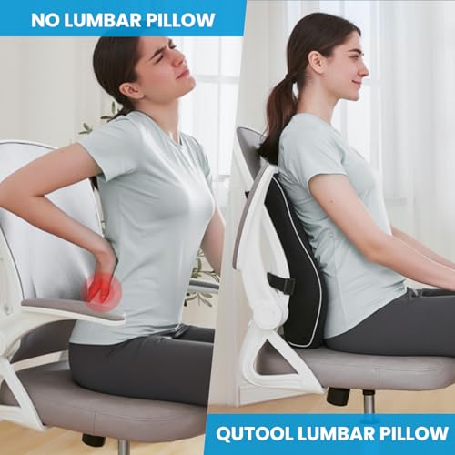 Ergonomic Lumbar Support Pillow with Adjustable Straps