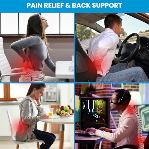 Ergonomic Lumbar Support Pillow with Adjustable Straps