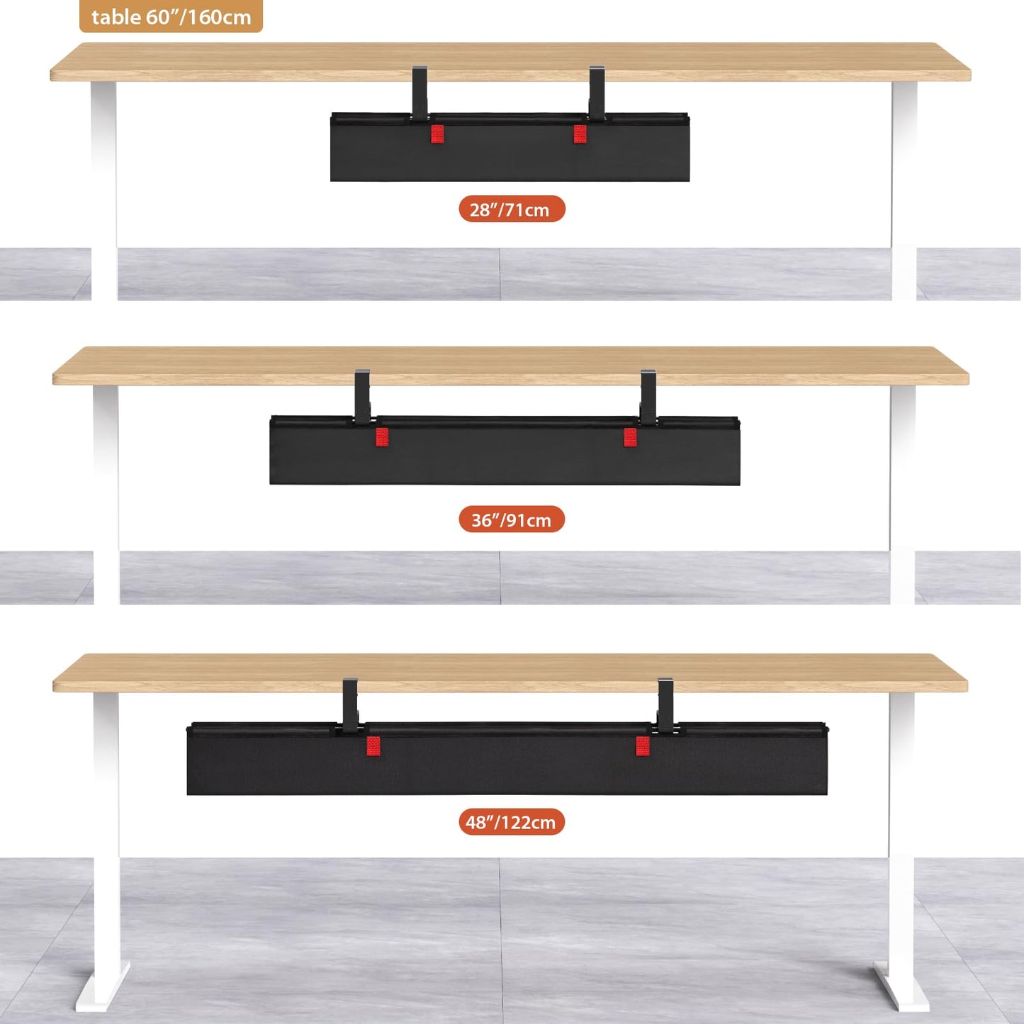 Univivi Under Desk Cable Management Tray