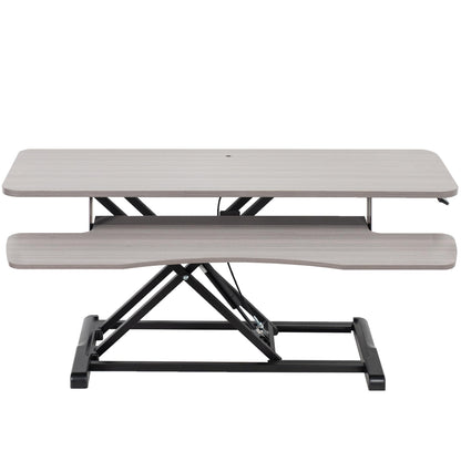 Height Adjustable Desk Converter with Dual Monitor Stand