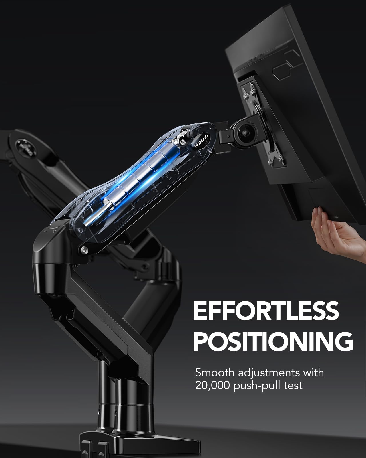 Dual Monitor Arm Desk Mount with Adjustable Brackets