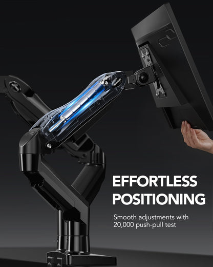 Dual Monitor Arm Desk Mount with Adjustable Brackets