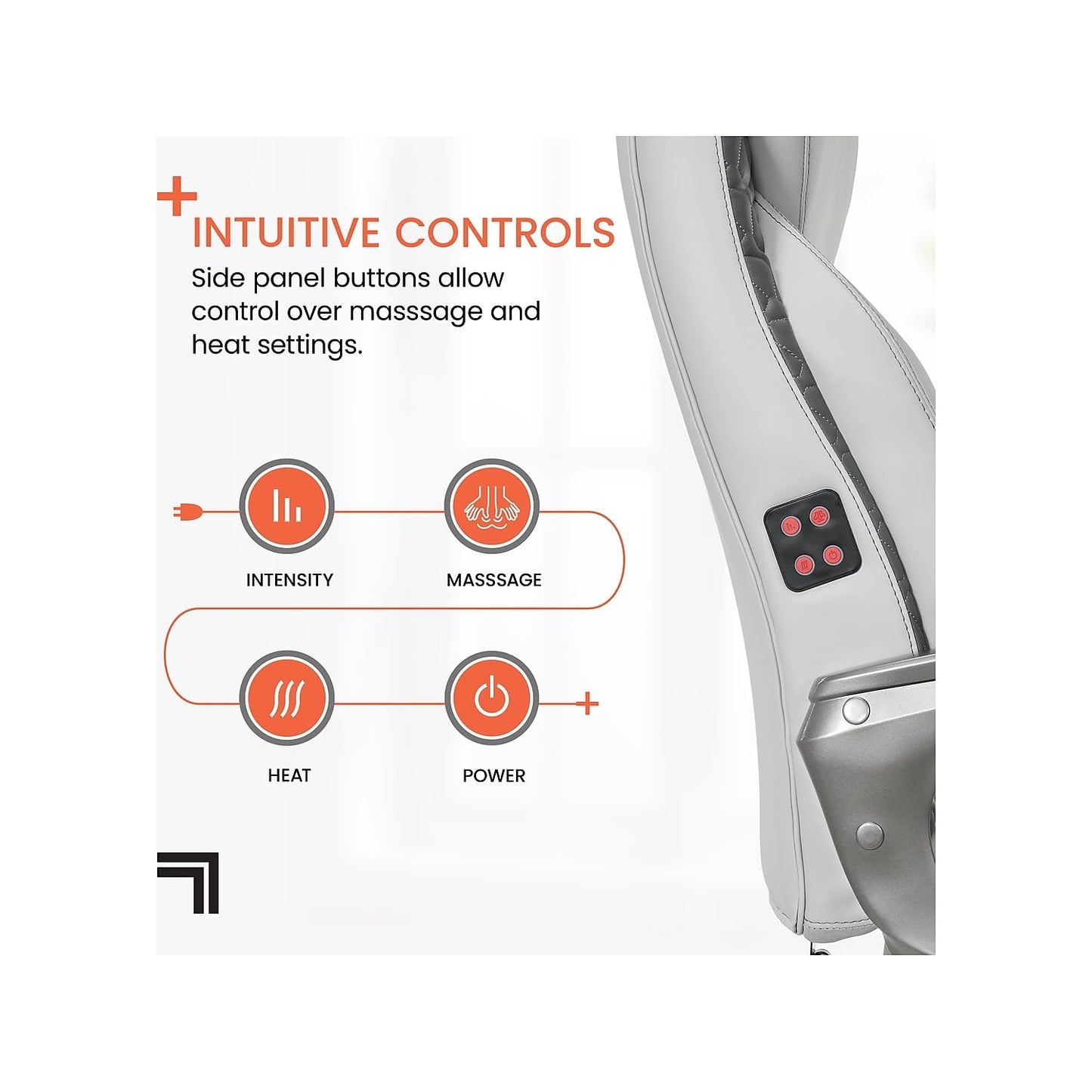 Ergonomic Massage Office Chair with Lumbar Support