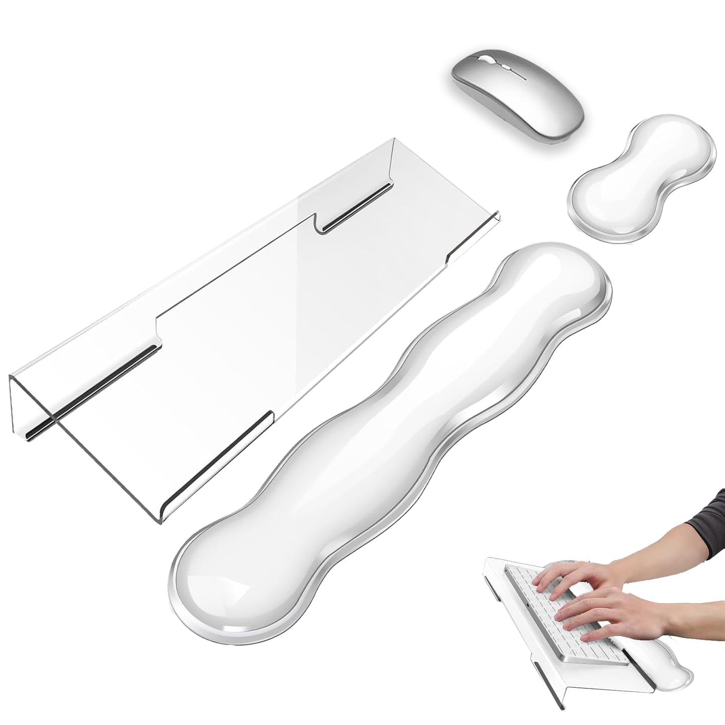 Ergonomic Keyboard Stand with Gel Wrist Rest