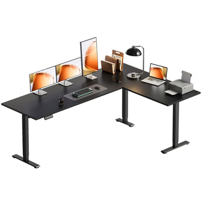 Reversible L Shaped Electric Standing Desk