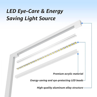 Aluminum LED Desk Lamp for Home Office Workspace