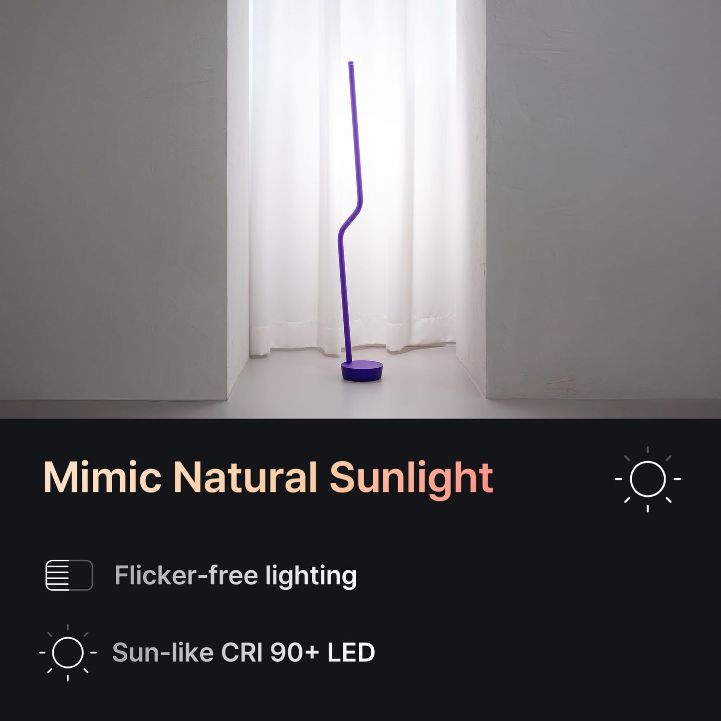 Gesture Control LED Desk Lamp with Adjustable Hinge