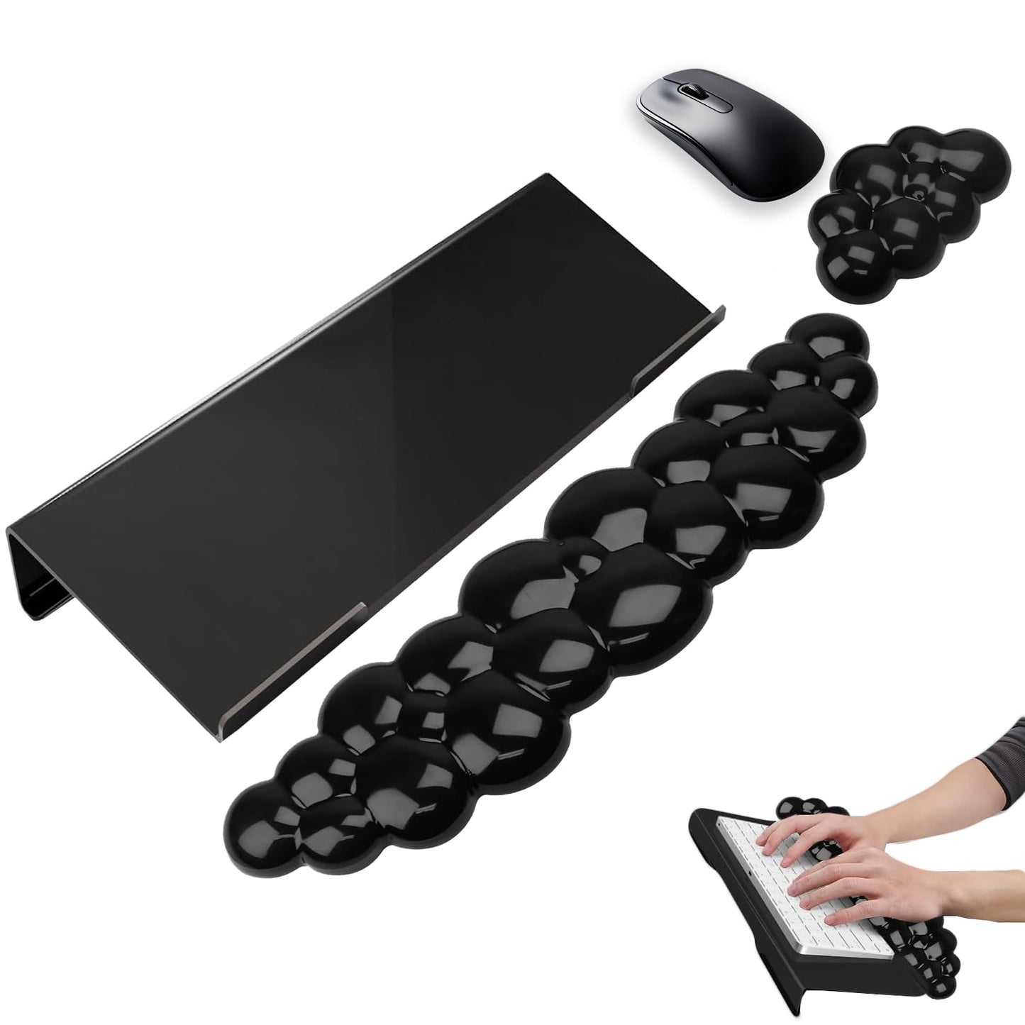 Ergonomic Keyboard Stand with Gel Wrist Rest