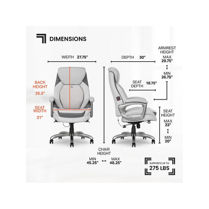 Ergonomic Massage Office Chair with Lumbar Support