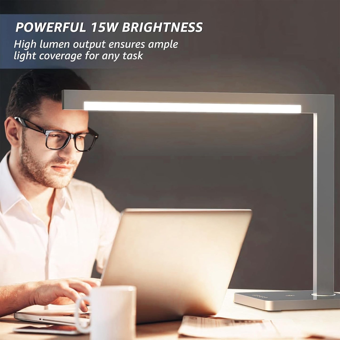 Aluminum LED Desk Lamp for Home Office Workspace