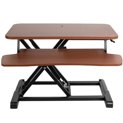 Height Adjustable Desk Converter with Dual Monitor Stand