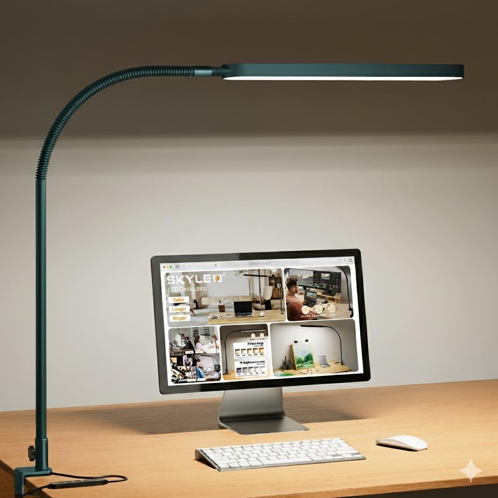 LED Desk Lamp with Adjustable Brightness and Modes