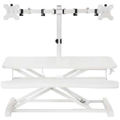 Height Adjustable Standing Desk Converter with Monitor Stand