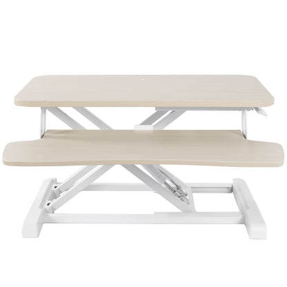 Height Adjustable Desk Converter with Dual Monitor Stand