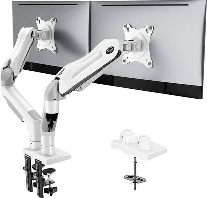 Dual Monitor Arm Desk Mount with Adjustable Brackets