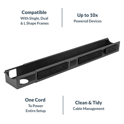 Desky Integrated Cable & Power Channel
