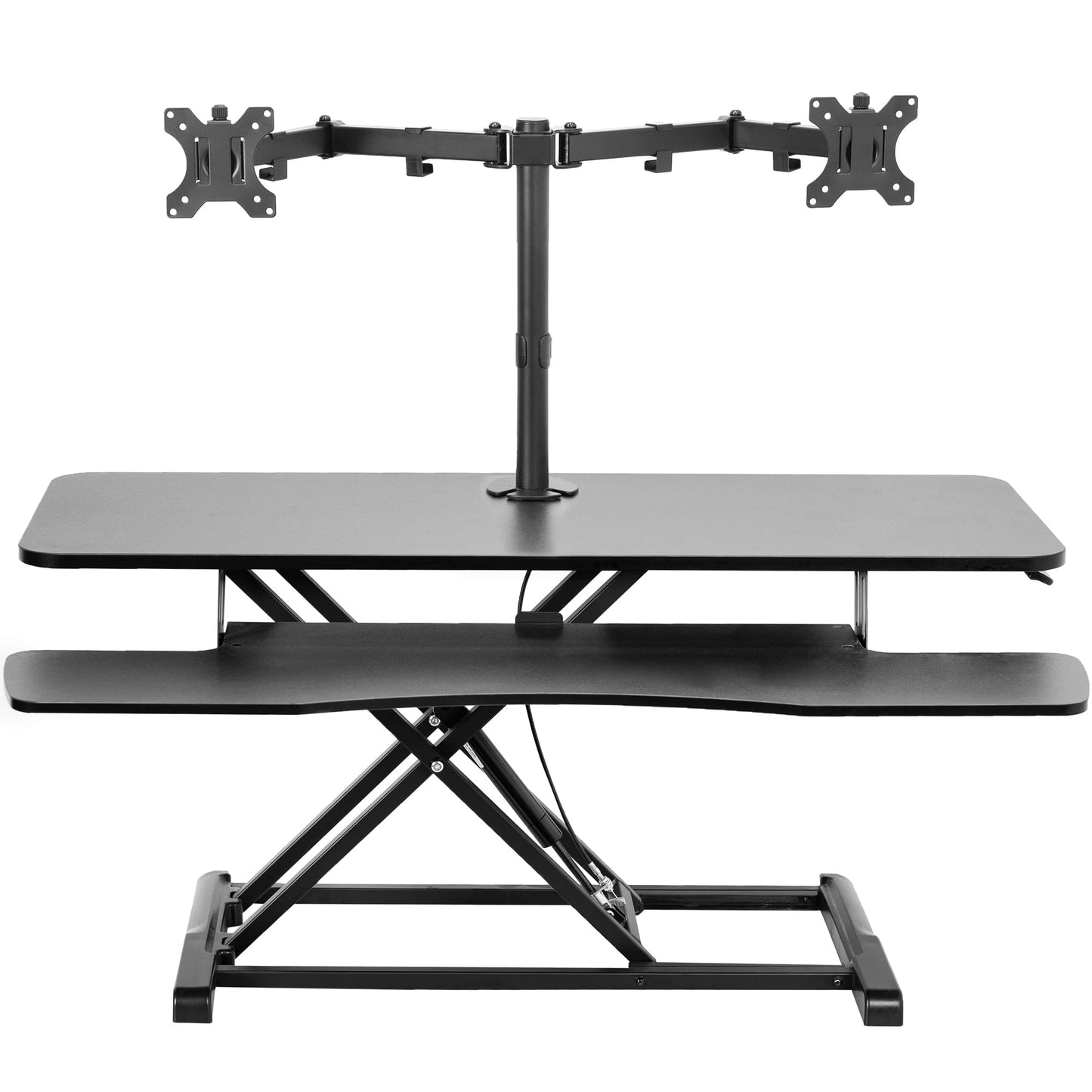 Height Adjustable Standing Desk Converter with Monitor Stand