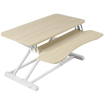 Height Adjustable Desk Converter with Dual Monitor Stand