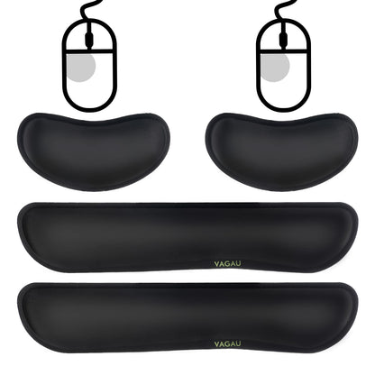 Ergonomic Keyboard and Mouse Wrist Rest Set