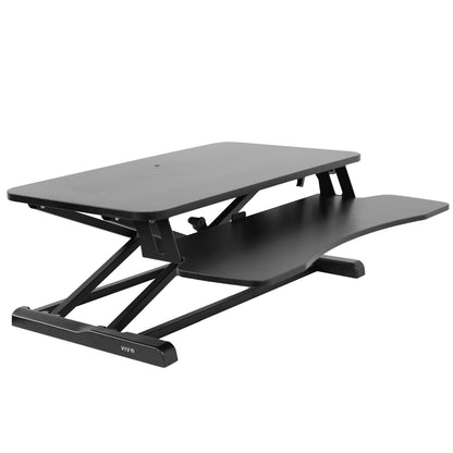Height Adjustable Desk Converter with Dual Monitor Stand