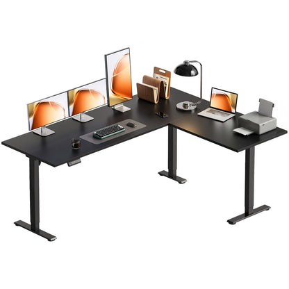 Reversible L Shaped Electric Standing Desk
