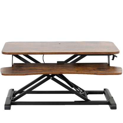 Height Adjustable Desk Converter with Dual Monitor Stand