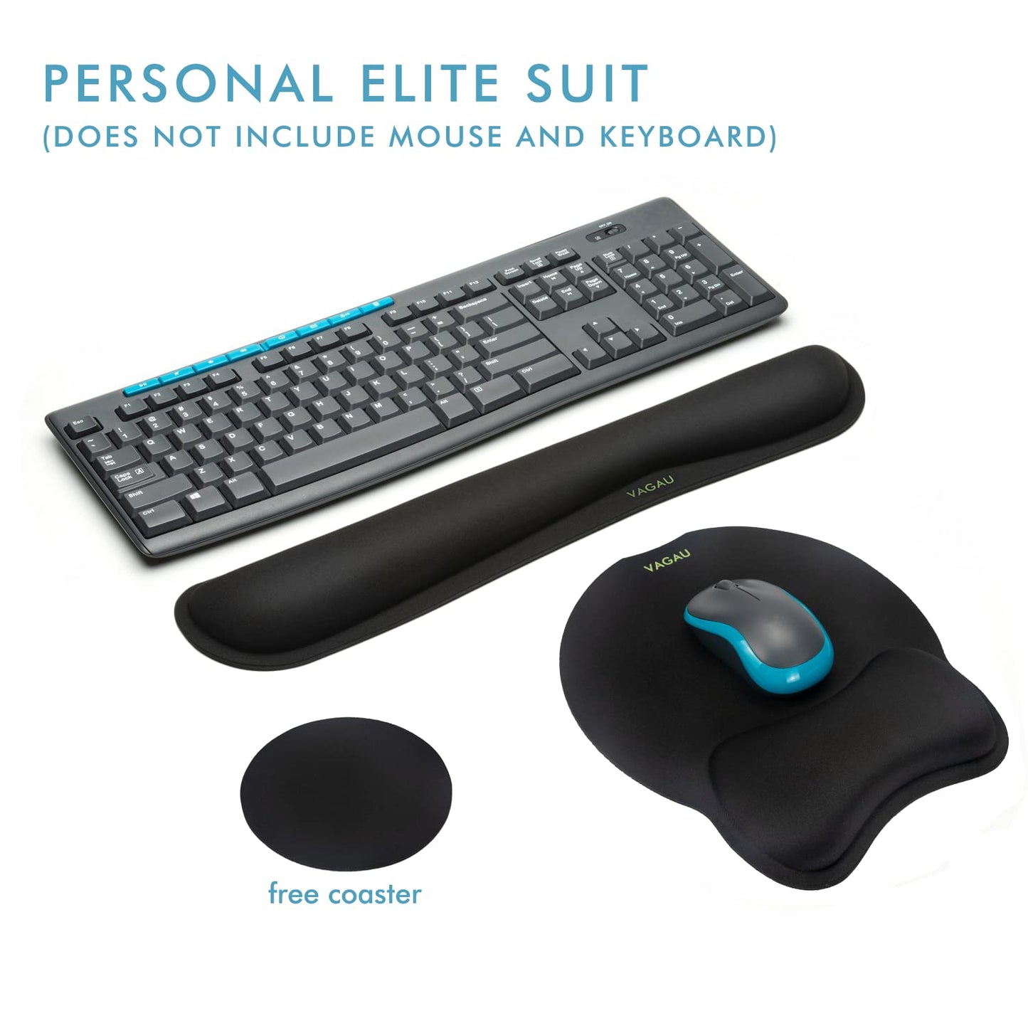 Ergonomic Keyboard and Mouse Wrist Rest Set